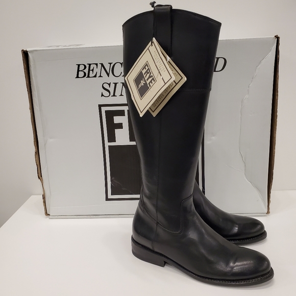 Frye Women's Jayden Button Tall Black Leather Boot US 6M - Picture 5 of 7